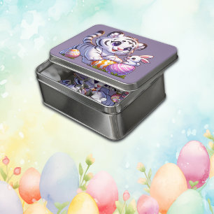 Easter Bunny with Tiger Jigsaw Puzzle