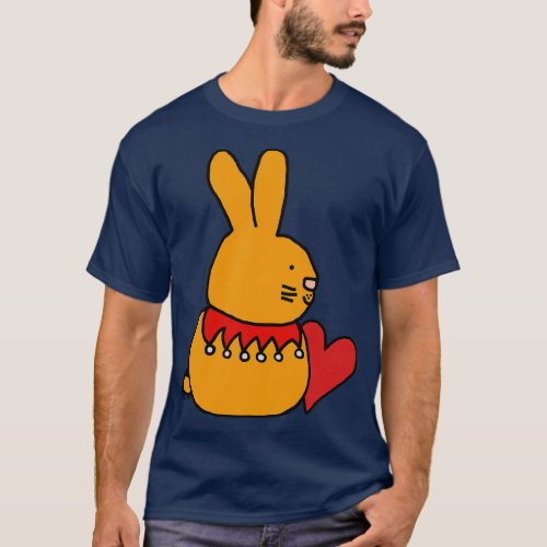 Easter Bunny with Valentine Heart on Valentines Da T_Shirt