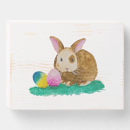 Easter Bunny  Wooden Box Sign