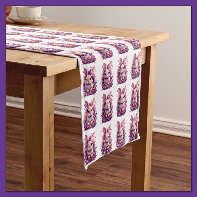 Easter Bunny Wrapping Paper Flat Sheet Set of 3 Short Table Runner (Creator Uploaded)
