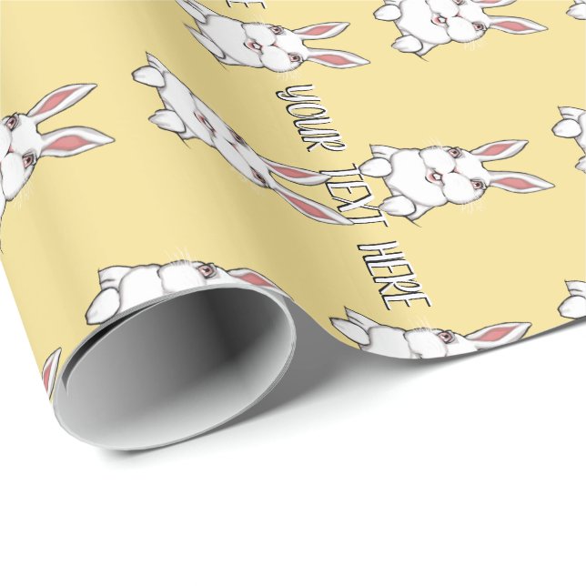 Easter Bunny Wrapping Paper Personalized Paper (Roll Corner)