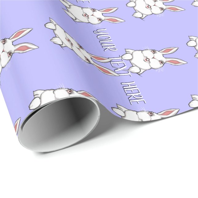 Easter Bunny Wrapping Paper Personalized Paper (Roll Corner)