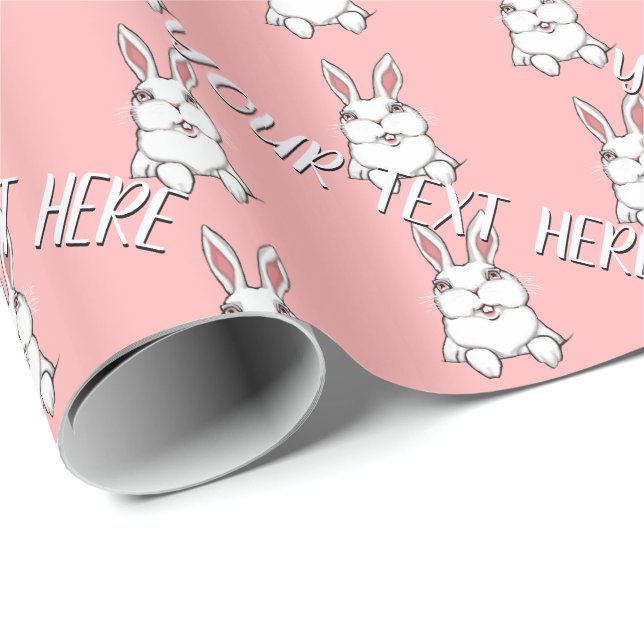 Easter Bunny Wrapping Paper Personalized Paper (Roll Corner)