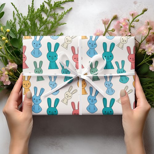 Easter Bunny Wrapping Paper Sheets