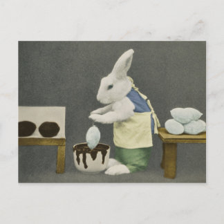 easter Bunny's chocolate eggs Postcard