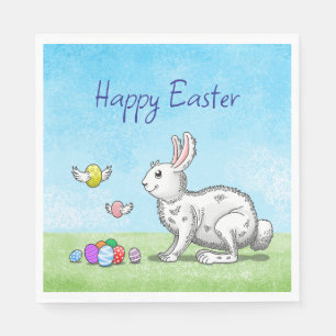 Easter Bunny's Egg Hunt Napkins