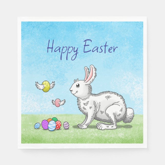Easter Bunny's Egg Hunt Napkins (Front)