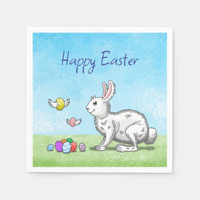 Easter Bunny's Egg Hunt Napkins (Front)