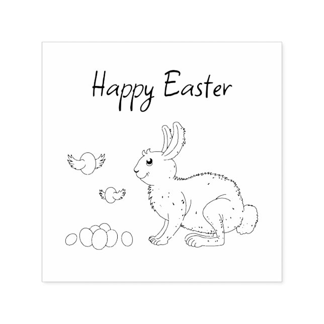 Easter Bunny's Self-inking Stamp (Design)