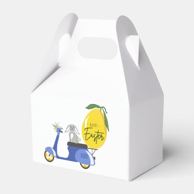 Easter Bunny's Trip to Italy T-Shirt Card Tote Bag Favor Boxes (Front Side)