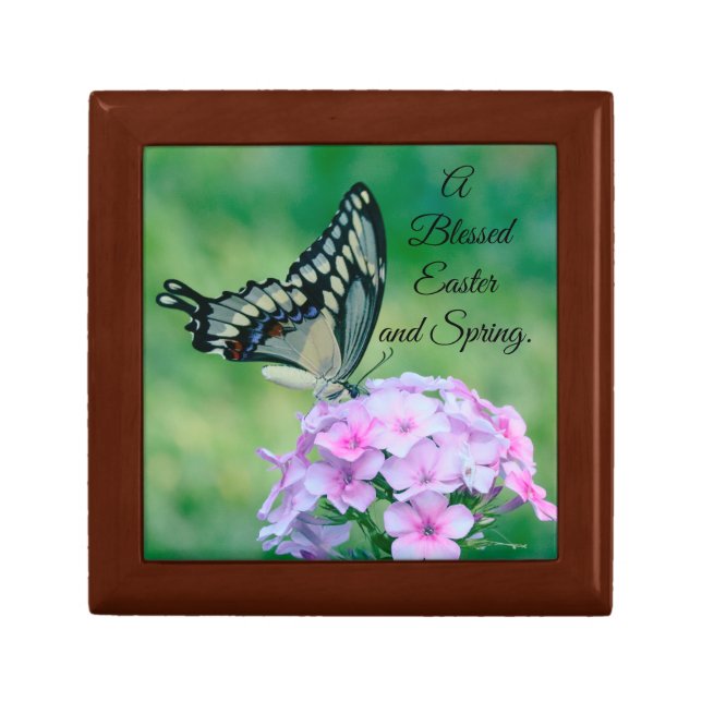 Easter Butterfly Wooden Keepsake Box (Front)