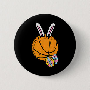 Easter Bysketbyll Bunny Rabbit Sports Men Boys Kid Button