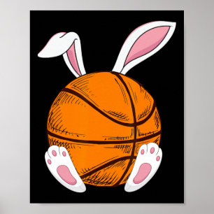 Easter Bysketbyll Rabbit Bunny Happy Easter Day Poster