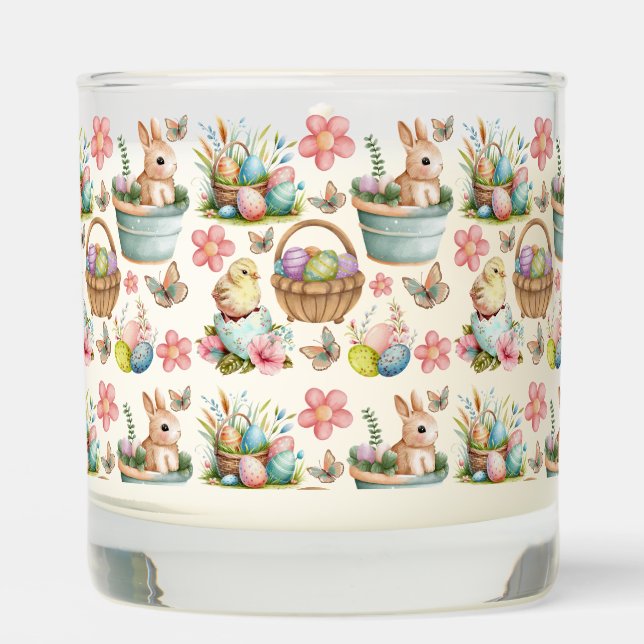 Easter Candle, Happy Easter, Springtime  Scented Candle (Front)