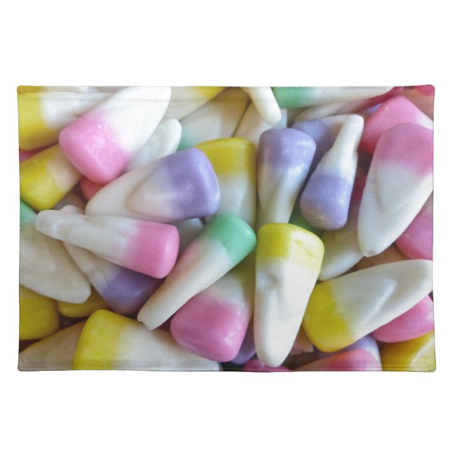 Easter Candy Corn Cloth Placemat (Front)