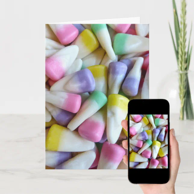 Easter candy corn holiday card zazzle