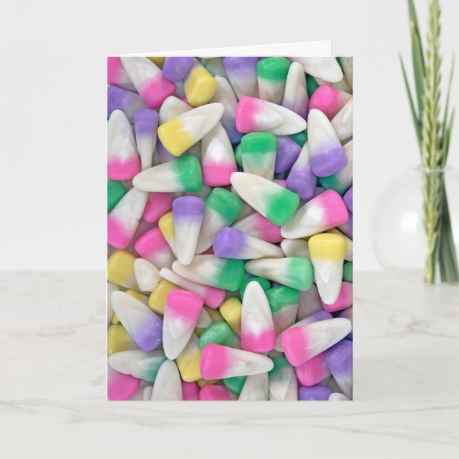 Easter Candy Corn  Holiday Card (Front)