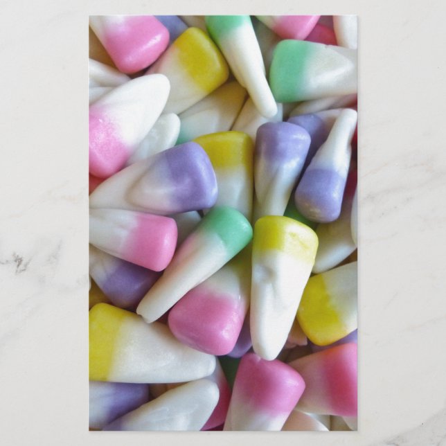 Easter Candy Corn Stationery (Front)