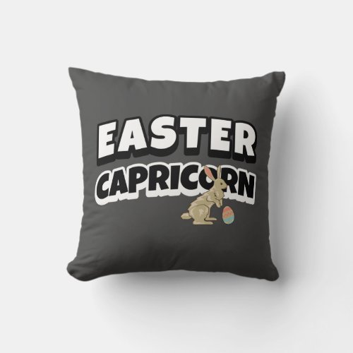 Easter Capricorn Throw Pillow