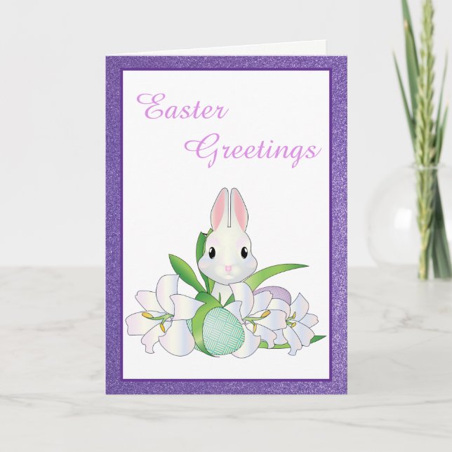 Easter Card-Easter Greetings Holiday Card (Front)