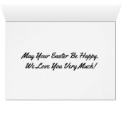 Easter Card For A Son (Inside Horizontal (Bottom))