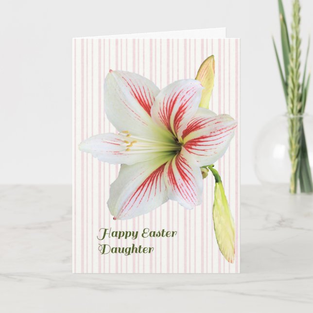 Easter Card for Adult Daughter with Lily (Front)