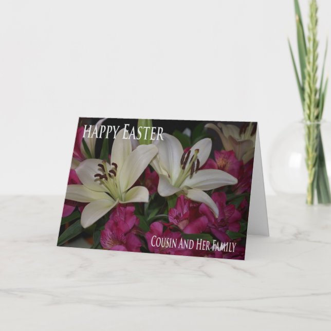 Easter Card For Cousin And Her Family (Front)