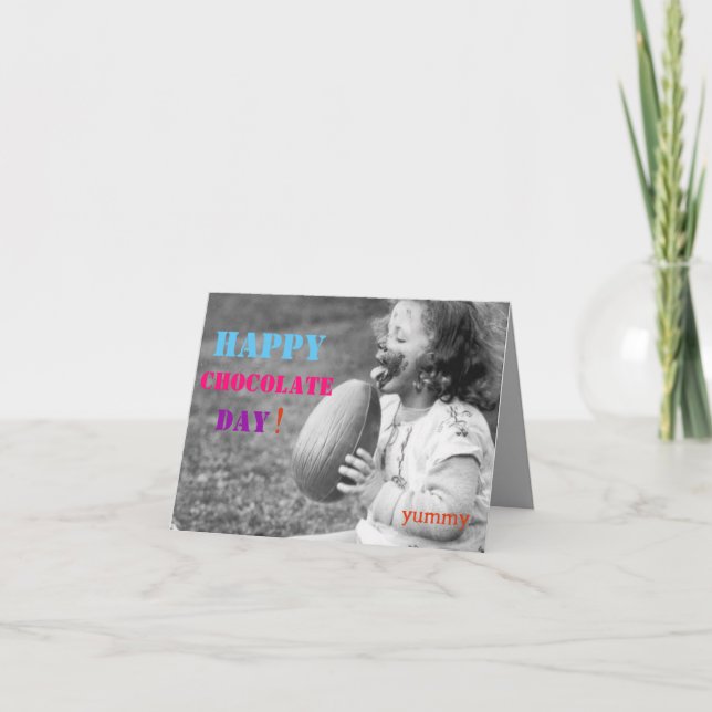 Easter Card - Happy Chocolate Day! (Front)