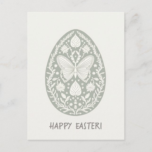 Easter card in minimalist style (Front)