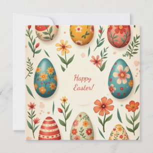 Easter card in soft pastel colors