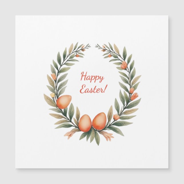 Easter card in soft pastel colors (Front)