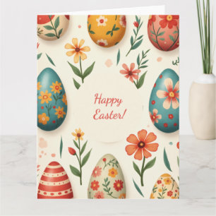 Easter card in soft pastel colors