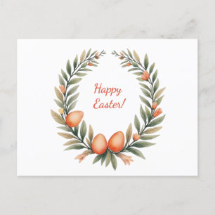 Easter card in soft pastel colors