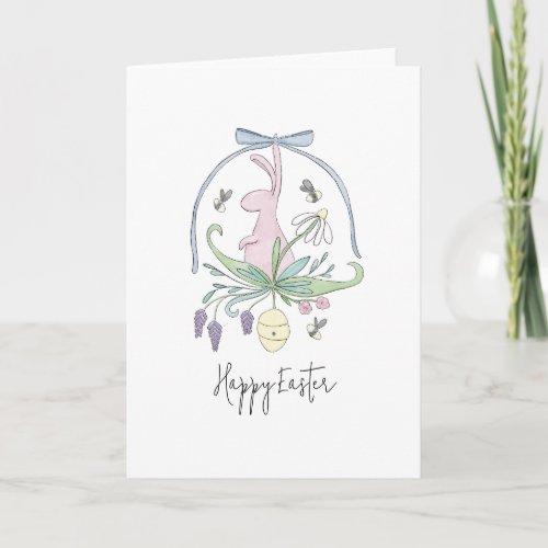 Easter card _ minimal elegant and whimsical
