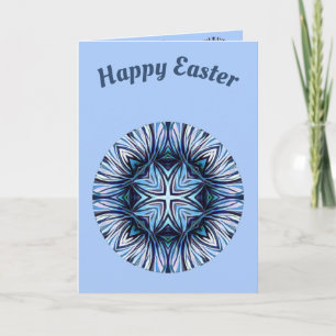 ~ Easter card pattern ~ Shades of Blue and White