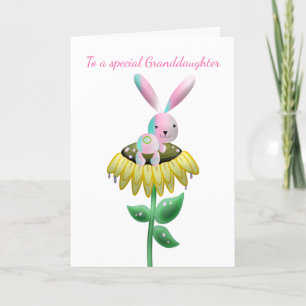 Easter Card-To A Special Granddaughter Holiday Card