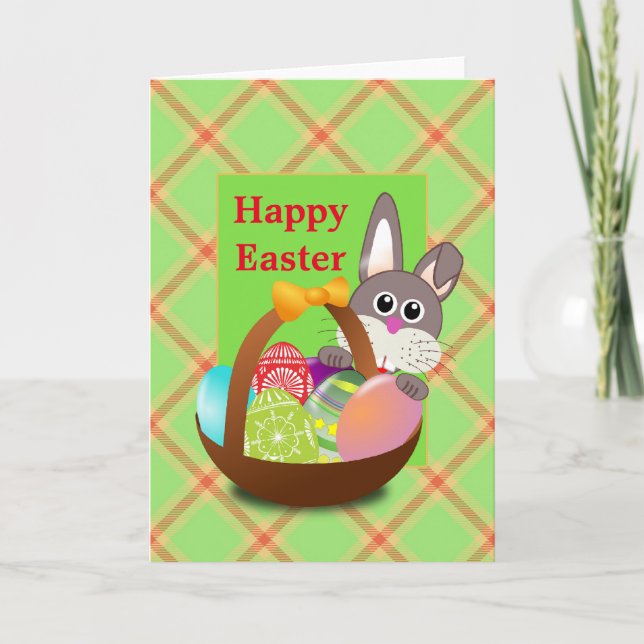 Easter Card With Bunny (Front)