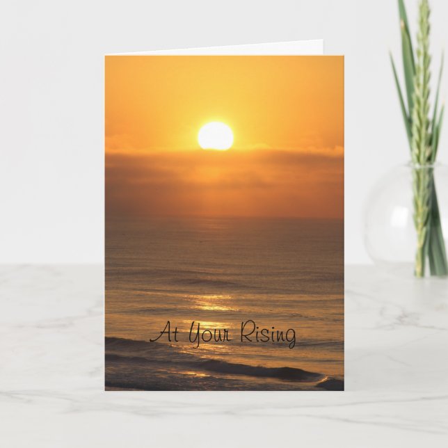 Easter card with sun rise of the Gulf (Front)