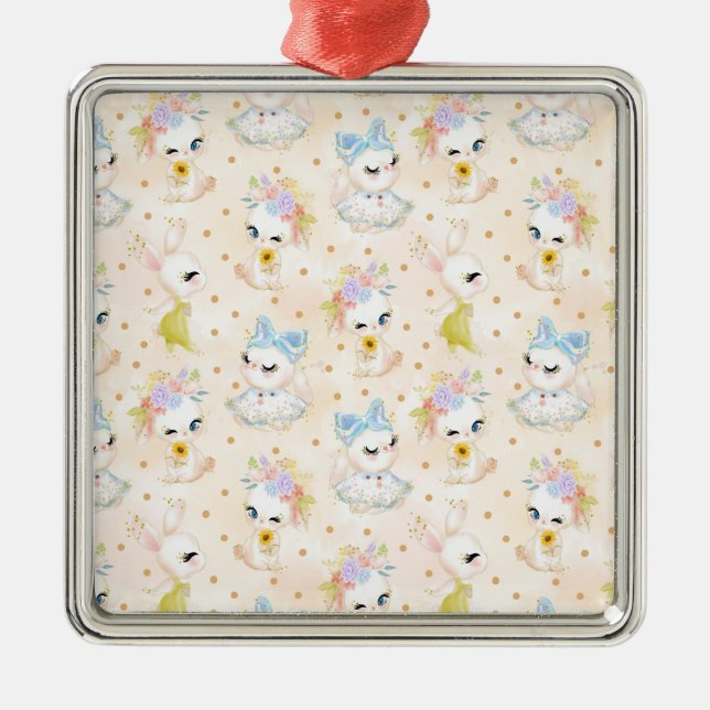 Easter Cards Metal Ornament (Front)