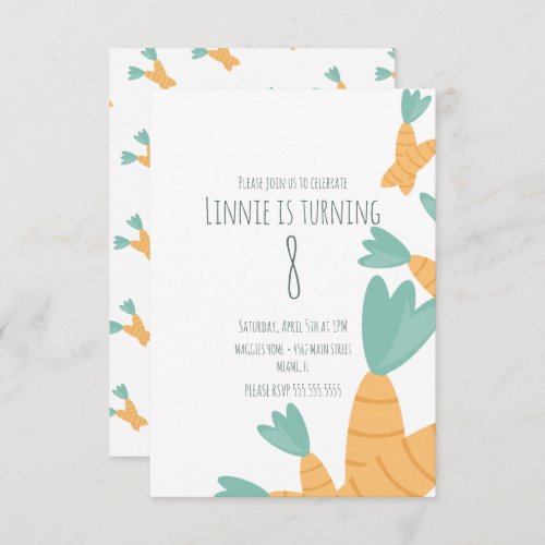 Easter Carrot Bunch Birthday