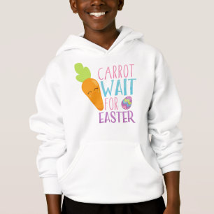 Easter, Carrot Wait For Easter, Easter Eggs Hoodie