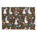 Easter Cartoon Style Seamless Drawing Pillow Case