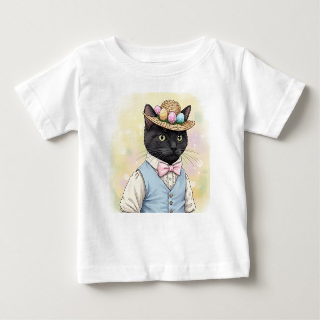Easter Cat Baby T-Shirt (Front)