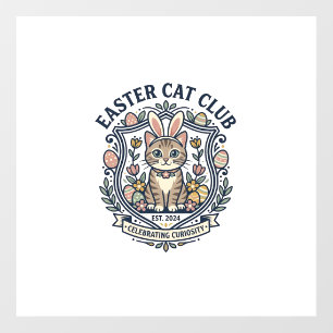 Easter Cat Cat Graphic Tee Art - Easter Cat Club_1 Floor Decals