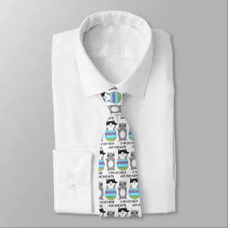 Easter Cat Kitty Meow Funny Cute Neck Tie