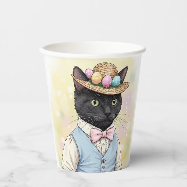 Easter Cat Paper Cups (Front)