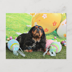 Easter - Cavalier King Charles Spaniel - Charlie Holiday Postcard
