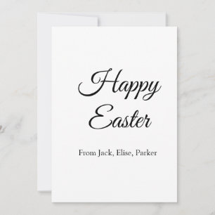 easter celebration add QR photo happy easter Holiday Card