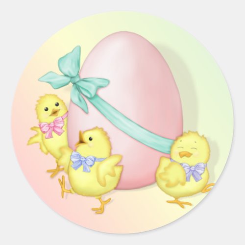 Easter Celebration Classic Round Sticker