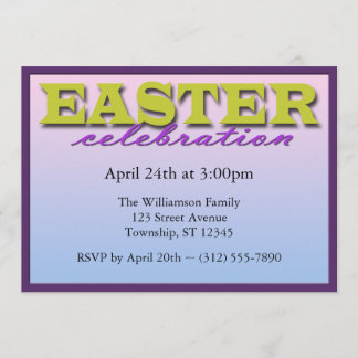 Easter Celebration Family Holiday Invitations